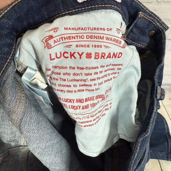 Lucky Brand Jeans Women Size 31 R Blue Sweet Mid Rise Boot Cut Dark Blue Western - Picture 5 of 16